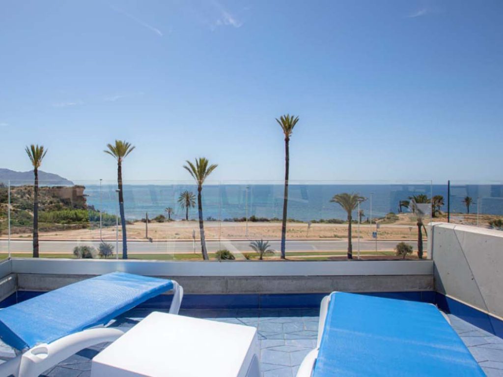 balcón casa en la playa 
